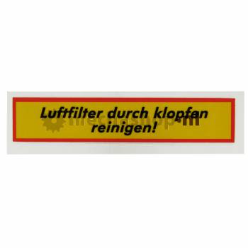 Sticker luchtfilter - 15416037